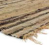 Dywan skórzany w drobne paski czarno-brązowy 85x50 Podgląd zdjęcia produktu 2
