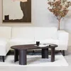 Giga Meubel Couchtisch Maikel - Oval - 120cm - Mangoholz Produktbild-Vorschau 1