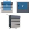 Toboli Briefkasten V64 Anthrazit und Edelstahl 410 x 130 x Produktbild-Vorschau 4