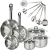 Batterie de cuisine avec 3 poêles 20/24/28 cm et 3 faitouts Voir les images du produit 1