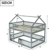 Merax Etagenbett 140x200cm mit Leiter und Tür, Kinderbett Produktbild-Vorschau 7
