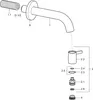 Hansa Nova Style Nástenný výtokový ventil, výška 186 mm, Náhľad obrázku produktu 4