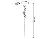 Kobolo Gartenstecker Gartenstab Edelstahl silber Produktbild-Vorschau 3