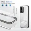 A product image showcasing a phone case with diagrams and text explaining its features. Produktbild-Vorschau
