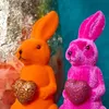 Werner Voß GmbH Hase mit Herz magenta 5,5x6x13 cm Produktbild-Vorschau 3