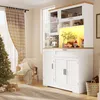 Armoire haute Flieks avec éclairage LED, 104 x 40 x 180 cm, Voir les images du produit 2