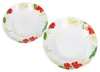 2 assiettes creuses en porcelaine, décor tomates et Voir les images du produit 4
