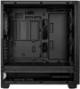 The interior of a black computer case. Produktbild-Vorschau