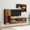 vidaXL TV-Wandgeräte 6 stk. Altholz Holzwerkstoff Produktbild-Vorschau 2