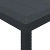 vidaXL Gartentisch Anthrazit 200 x 100 x 73 cm Poly-Rattan Produktbild-Vorschau 4