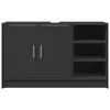 vidaXL Meuble sous-lavabo noir 90x29x55 cm bois composite Voir les images du produit 4