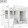 Flieks Etagenbett 90x200cm mit Kleiderschrank und Produktbild-Vorschau 7
