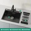 CECIPA MAX Edelstahl Spüle Schwarz 60x49CM - Spülbecken mit Produktbild-Vorschau 3