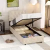 okwish Polsterbett 90x200 Einzelbett mit Kopfteil in Produktbild-Vorschau 2