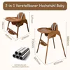 Yalion Hochstuhl 2 in 1 HochstuhlEsszimmerstuhl für Produktbild-Vorschau 7