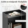 COSTWAY Leggio, leggio con rotelle, 2 ripiani, tavolo alto, Anteprima dell’immagine prodotto 6