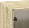 vidaXL Armadio a muro con ante in vetro rovere Sonoma Anteprima dell’immagine prodotto 11
