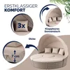 Casaria Isola Prendisole Ø185cm Salottino Polyrattan Anteprima dell’immagine prodotto 5