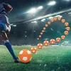 Magischer Curve-Fußball aus EVA-Schaum, orange-weiß – Produktbild-Vorschau 4