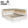 MODFU Schlafsofa Jugendbett140x190 cm mit LED Produktbild-Vorschau 6