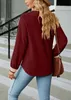 ASKSA Damen V-Ausschnitt Langarm T-Shirt Elegant Produktbild-Vorschau 5