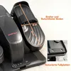 Close-up of a mini elliptical trainer with dimensions indicated and a detail shot of the textured footplate. Produktbild-Vorschau
