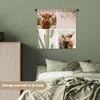 MuchoWow® Wandteppich Wandbehang Schottisches Hochlandrind Produktbild-Vorschau 4