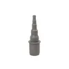 A gray plastic hose adapter with a stepped, conical end and a cylindrical base. Podgląd zdjęcia produktu