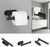 Support pour papier toilette en acier, bande murale, noir Voir les images du produit 5