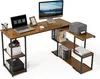 Mondeer Eckschreibtisch drehbarer Computertisch 135,5 x 110 Produktbild-Vorschau 1