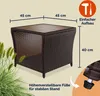 CASARIA® Beistelltisch Wetterfest Klein Holz Polyrattan Produktbild-Vorschau 4