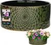 KOTARBAU® Keramik Pflanzschale rund Grün Höhe 13 cm ⌀ 28 cm Produktbild-Vorschau 1