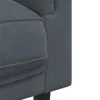 Sofa mit Kissen 3-Sitzer Dunkelgrau Samt Produktbild-Vorschau 8
