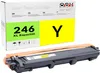 A yellow toner cartridge and its packaging are displayed against a white background. Produktbild-Vorschau