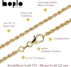 Goldkette Kordelkette Halskette Breite 2,2 mm 70 cm 333-8 Produktbild-Vorschau 4