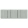 Cuscino Testiera Hanko Grigio Chiaro 120 cm in Velluto Anteprima dell’immagine prodotto 4