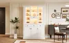 Vitrinenschrank 119,5 x 40 x 180 cm, 21 Ablagefächer, 4 Produktbild-Vorschau 12