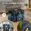 CADOCA® Sac de transport pour chat chien max. 20kg Bleu Voir les images du produit 4
