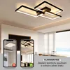 ZMH LED stropní světlo černé stmívatelné s dálkovým Náhled obrázku produktu 5
