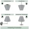 Wogati® Premium Lampenschirm E14/E27 Baumwolle | Gelb / Produktbild-Vorschau 3