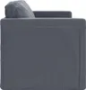 Side view of a dark gray sofa with a pillow. Produktbild-Vorschau
