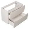 Koupelnová skříňka 80 cm kašmír matná zásuvky rýhovaná MDF Náhled obrázku produktu 4
