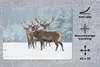 MuchoWow® Mauspad Mousepad Hirsche - Tiere - Schnee - Produktbild-Vorschau 2