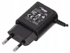 A black power adapter with European plug pins. Náhľad obrázku produktu