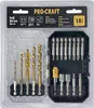 Set di punte e trapani Procraft DBS-18, 18 pezzi, acciaio Anteprima dell’immagine prodotto 2