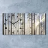 Wanduhr aus Glas – 60x30 cm - Glasbild - Glasuhr - Produktbild-Vorschau 2