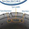 21x7.00-10 & 20x11.00-9 OBOR Beast 6ply Tubeless-Reifen mit Produktbild-Vorschau 6