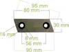 2X sekací nôž 90x30 mm otvory 8 mm, rozstup otvorov 56 mm, Náhľad obrázku produktu 2
