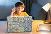 MuchoWow® Laptop Aufkleber Sticker Cover Vintage - Blumen - Produktbild-Vorschau 3