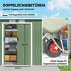 Záhradný domček Outsunny - s posuvnými dverami - oceľový - Náhľad obrázku produktu 5